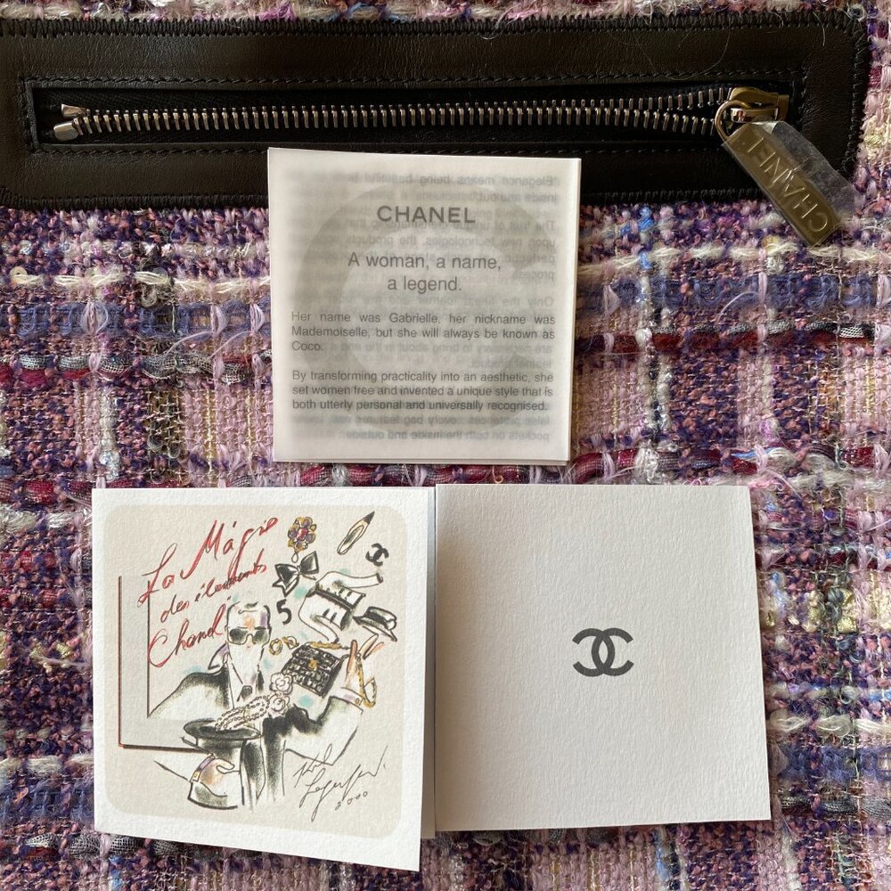 NEW! CHANEL 2005-2006 Tweed Camellia Crossbody Bag - Picture 16 of 16